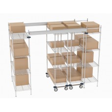 Metro Top Track High Density Shelving System - TT10-E2148M1848C