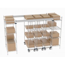 Metro Top Track High Density Shelving System - TT12-E2448M1848C