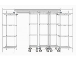 Metro Top Track High Density Shelving System - TT12-E2460M1860C