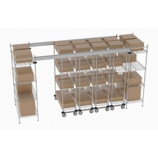 Metro Top Track High Density Shelving System - TT14-E2448M1848C