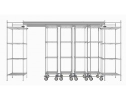 Metro Top Track High Density Shelving System - TT14-E2460M1860C