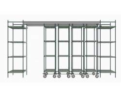 Metro Top Track High Density Shelving System - TT14-E2448M1848P