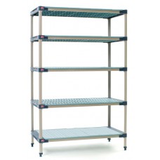 MetroMax 4 Industrial 5-Shelf Plastic Shelving Unit - 5X517H4 