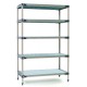 MetroMax 4 Industrial 5-Shelf  Plastic Shelving Unit - 5X337H4 