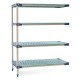 Metro 4-Shelf MetroMax 4 Open Grid Polymer Shelving Unit - AX316G4 