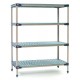 Metro 4-Shelf MetroMax 4 Open Grid Polymer Shelving Unit - X316G4