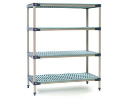 MetroMax 4-Shelf Open Grid Polymer Shelving Unit - X546G4