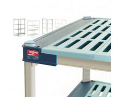 Metro 4-Shelf MetroMax 4 Open Grid Polymer Shelving Unit - AX326G4 