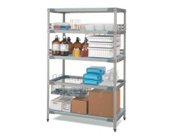 MetroMax 4-Shelf Open Grid Plastic Shelving Unit - X336GX3
