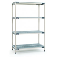 MetroMax 4-Shelf Open Grid Plastic Shelving Unit - X336GX3