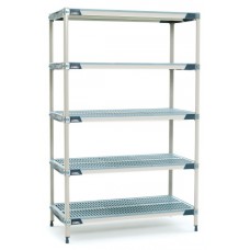 MetroMax 5-Shelf Open Grid Polymer Shelving Unit - 5X337GX3