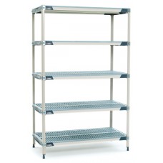 MetroMax 5-Shelf Open Grid Polymer Shelving Unit - 5X327GX3