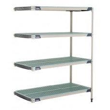 Metro AX326GX3 MetroMax 4-Shelf Open Grid Polymer Shelving Unit