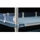MetroMax MXLS18-4P Solid Clear Stackable Shelf Ledges