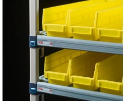 MetroMax Q 4-Shelf Industrial Plastic Mobile Cart - Q356EG3 