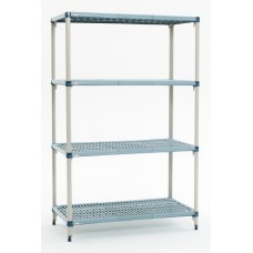 MetroMax-Q 5-Shelf Open Grid Plastic Shelving Unit - 5Q327G3