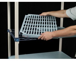 MetroMax-Q 5-Shelf Open Grid Plastic Shelving Unit - 5Q327G3