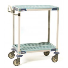 MetroMax - 2-Shelf Plastic Mobile Lab Utility Cart - MQUC1830G-25
