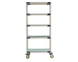 MetroMax I 5-Shelf Plastic Shelves Lab Cart - 5X1854EGX3