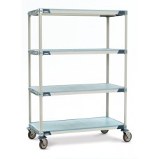 MetroMax I 4-Shelf Open Grid Plastic Shelves Cart - X1830EGX3