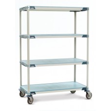 MetroMax I 4-Shelf Open Grid Plastic Shelves Cart - X1854EGX3