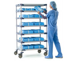 MetroMax 4 Industrial Solid Grid Plastic Shelf MAX4-1824F