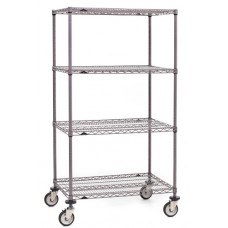 Metroseal-4 Super Erecta Industrial Wire Shelf Cart - 1824NK4-5MP