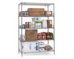 Metro 4-Shelf Super Erecta Metroseal Gray Shelving - 183663NK4