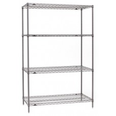Metro 4-Shelf Super Erecta Metroseal Gray Shelving - 183663NK4