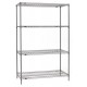 Metro 4-Shelf Super Erecta Metroseal Gray Shelving - 182463NK4