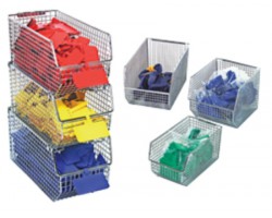 Quantum Wire Mesh Small Part Storage Bins - QMB550C