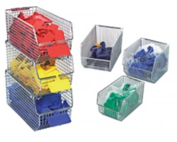 Quantum Wire Mesh Small Part Storage Bins - QMB520C