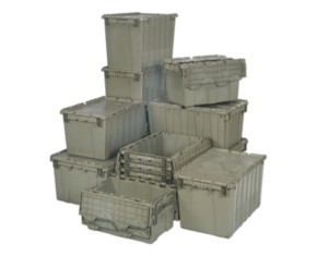 Quantum Heavy-Duty Attached Lid Containers