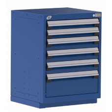 Rousseau R5ACG-3018 Stationary Modular Storage Cabinet – Heavy-Duty 6-Drawer Industrial Storage Cabinet
