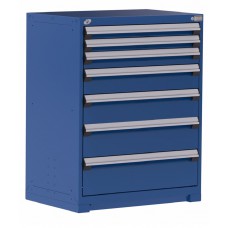 Rousseau R5AEC-4409 Stationary 7-Drawer Modular Storage Cabinet – Heavy-Duty Industrial Tool & Parts Storage