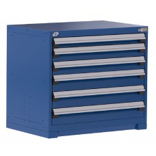 Rousseau R5AEE-3008 Stationary 6-Drawer Modular Storage Cabinet – Heavy-Duty Industrial Tool & Parts Organization
