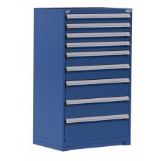 Rousseau R5AEE-5809 9-Drawer Stationary Modular Storage Cabinet – Heavy-Duty Industrial Tool & Parts Storage System