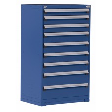 Rousseau R5AEE-5853 Stationary 9-Drawer Modular Storage Cabinet – High-Capacity Industrial Tool & Parts Storage