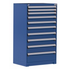 Rousseau R5AEE-5855 Heavy-Duty 10-Drawer Modular Storage Cabinet – High-Density Industrial Tool & Parts Organization