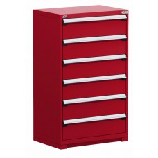 Rousseau R5AEE-5860 Stationary 6-Drawer Modular Storage Cabinet – Heavy-Duty Industrial Tool & Parts Storage