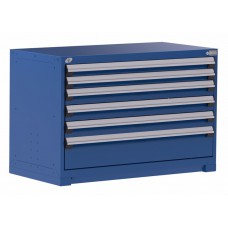 Rousseau R5AHE-3001 6-Drawer Heavy-Duty Stationary Modular Storage Cabinet – Industrial Tool & Parts Organizer