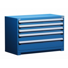 Rousseau R5AHE-3004 5-Drawer Stationary Modular Storage Cabinet – Heavy-Duty Industrial Tool Storage