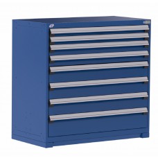 Rousseau R5AHE-4401 8-Drawer Heavy-Duty Stationary Modular Storage Cabinet – 48″W × 24″D Industrial Tool & Parts Organizer