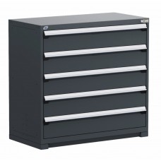 Rousseau R5AHE-4428 5-Drawer Stationary Modular Storage Cabinet – Heavy-Duty Industrial Tool Storage