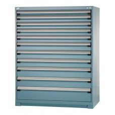 Rousseau R5AHE-5820 11-Drawer Heavy-Duty Stationary Modular Storage Cabinet – 48″ W × 24″ D × 60″ H Industrial-Grade Tool & Parts Organizer