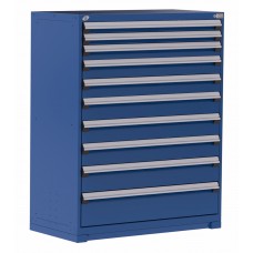 Rousseau R5AHE-5855 10-Drawer Stationary Modular Storage Cabinet – Industrial Heavy-Duty Tool & Parts Storage