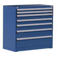 Rousseau R5AHG-4404 7-Drawer Stationary Modular Storage Cabinet – Heavy-Duty Industrial Storage