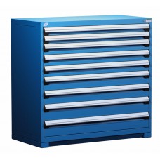 Rousseau R5AHG-4405 9-Drawer Heavy-Duty Stationary Modular Storage Cabinet – 48″W × 27″D Industrial Tool & Parts Organizer