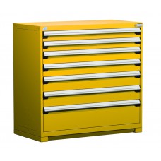 Rousseau R5AHG-4408 7-Drawer Stationary Modular Storage Cabinet – Heavy-Duty Industrial Tool Storage