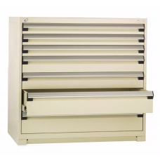 Rousseau R5AHG-4417 7-Drawer Stationary Modular Storage Cabinet – Heavy-Duty Industrial Storage